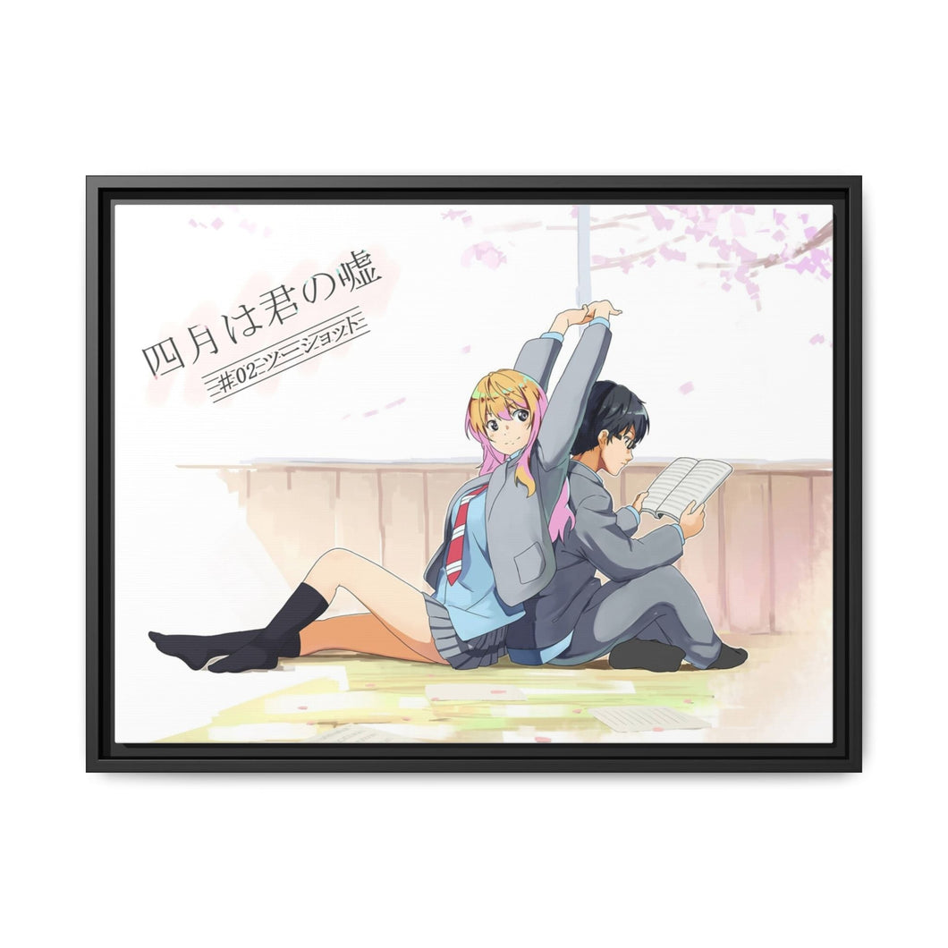Anime Your Lie in April Canvas Framed Art Print
