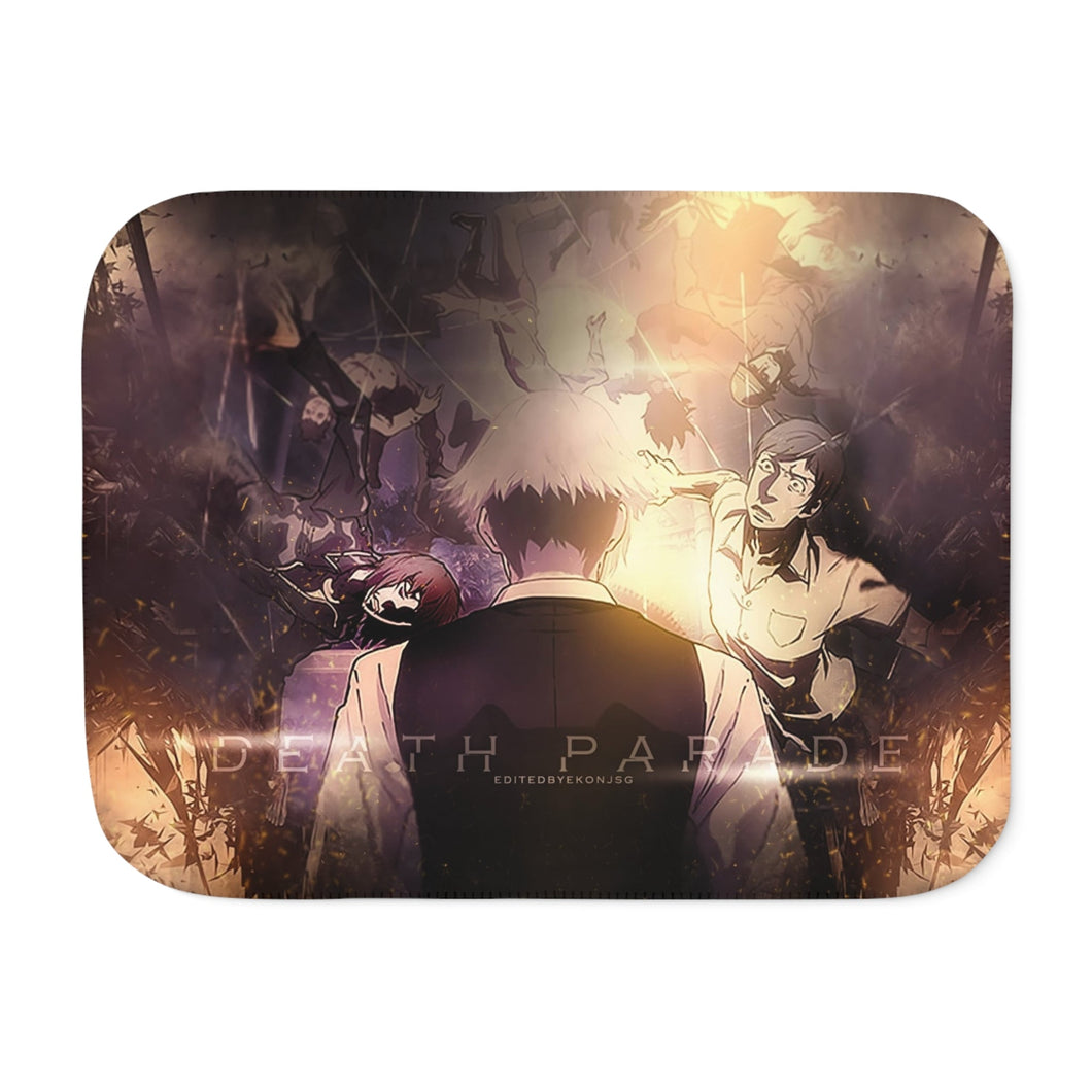 Anime Death Parade Sherpa Blanket