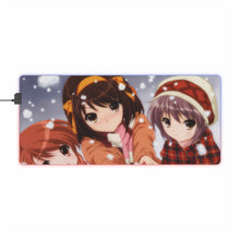 Load image into Gallery viewer, The Melancholy Of Haruhi Suzumiya RGB LED Mouse Pad (Desk Mat)
