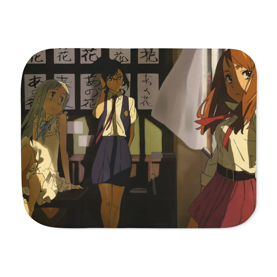 Anohana Meiko Honma, Naruko Anjou, Chiriko Tsurumi Sherpa Blanket