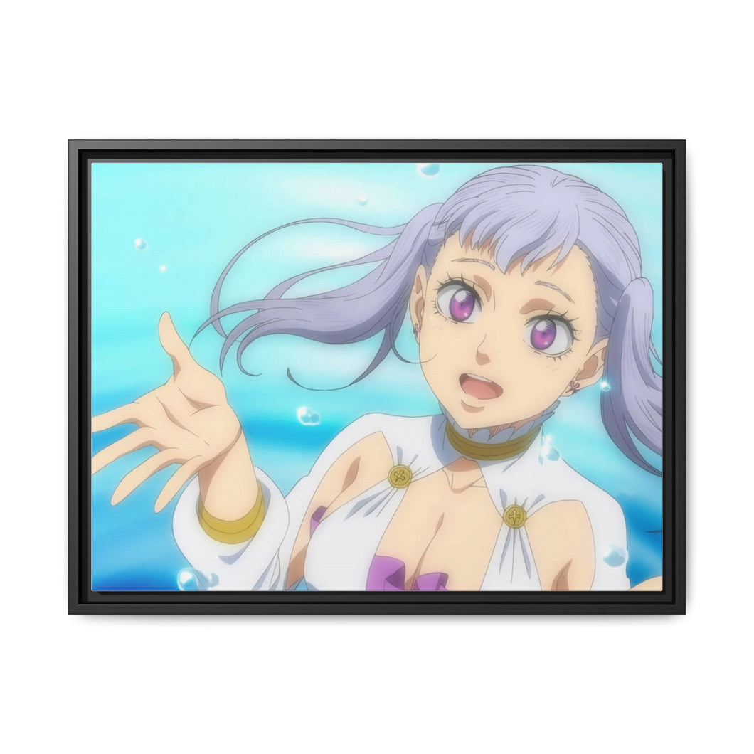 Black Clover Noelle Silva Canvas Framed Art Print