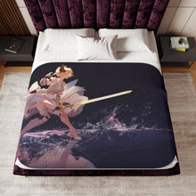 Load image into Gallery viewer, Saber Lily Sherpa Blanket
