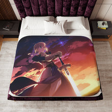 Load image into Gallery viewer, Saber (Fate Series) Sherpa Blanket
