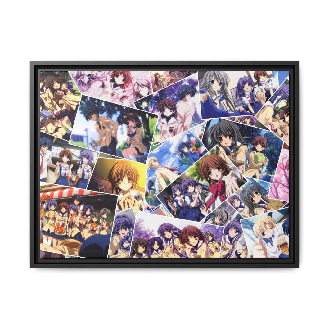 Clannad Tomoya Okazaki, Nagisa Furukawa, Tomoyo Sakagami, Kyou Fujibayashi, Fuuko Ibuki Canvas Framed Art Print