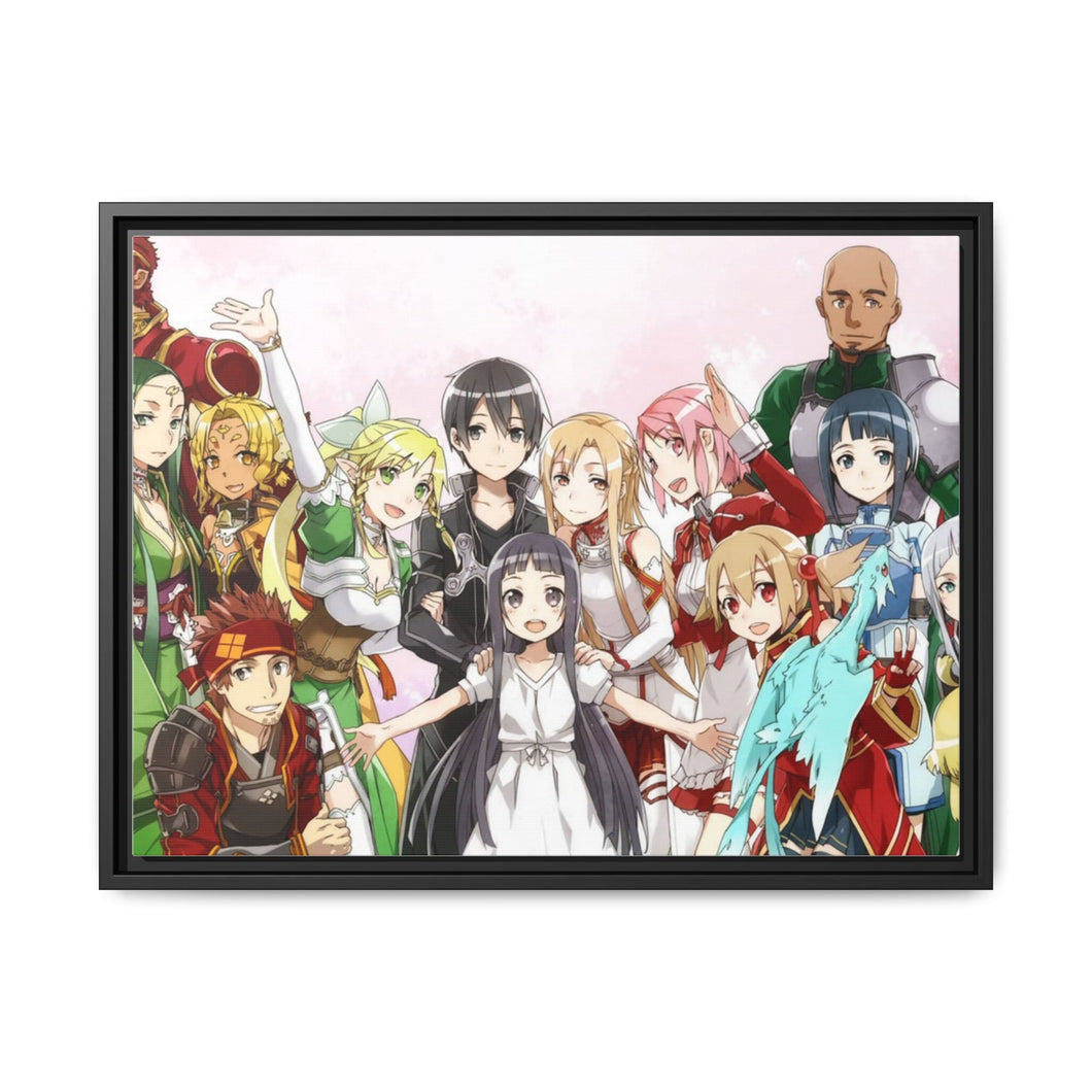 All Characters Canvas Framed Art Print