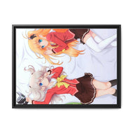 Nao Tomori and Yusa Nishimori Canvas Framed Art Print