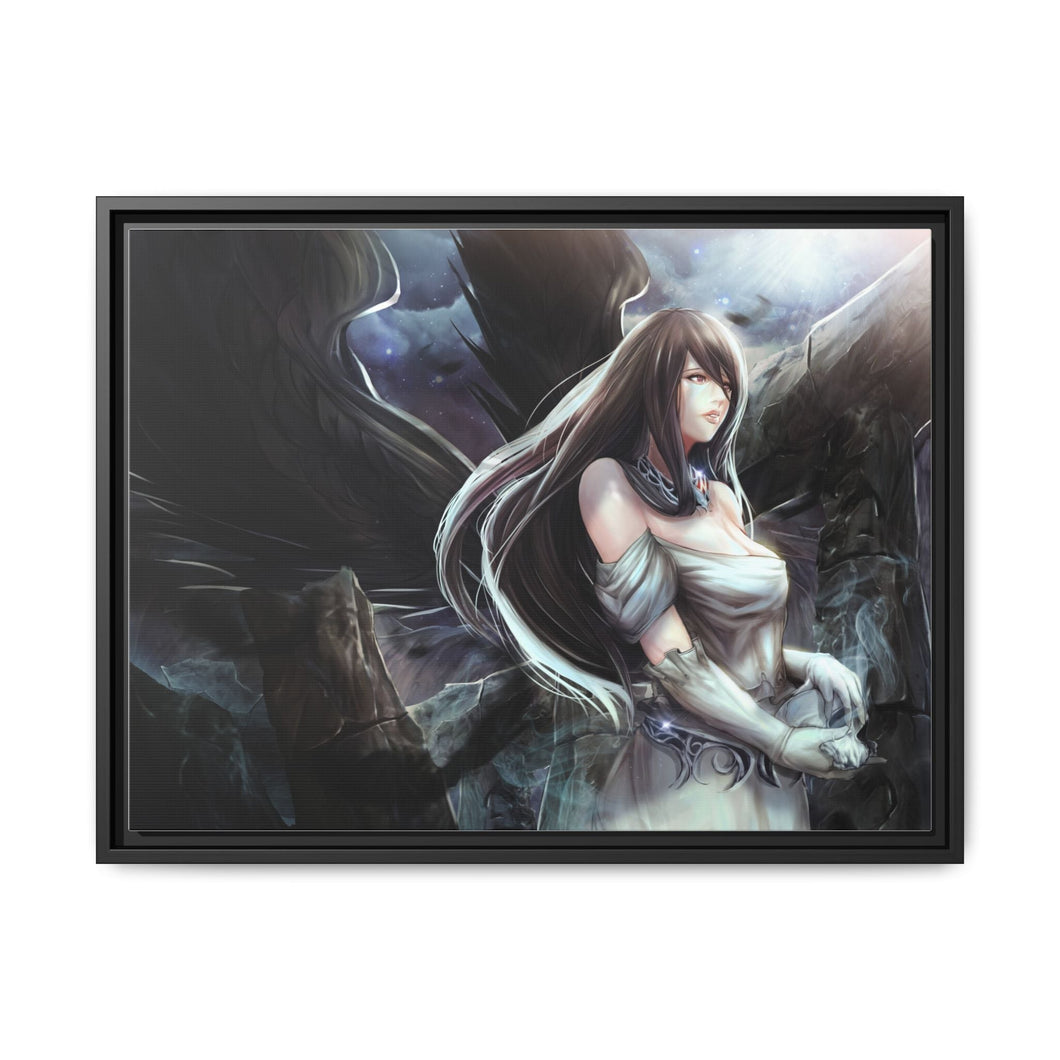 Albedo Canvas Framed Art Print