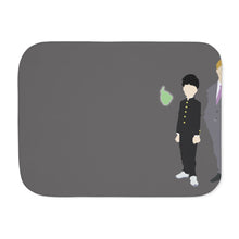 Load image into Gallery viewer, Mob Psycho 100 Arataka Reigen, Shigeo Kageyama, Ekubo Sherpa Blanket
