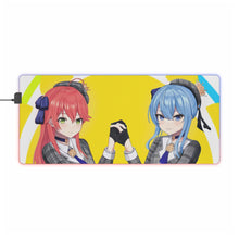 Load image into Gallery viewer, Hoshimachi Suisei &amp; Sakura Miko RGB LED Mouse Pad (Desk Mat)
