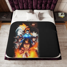 Load image into Gallery viewer, Anime Blue Exorcist Sherpa Blanket

