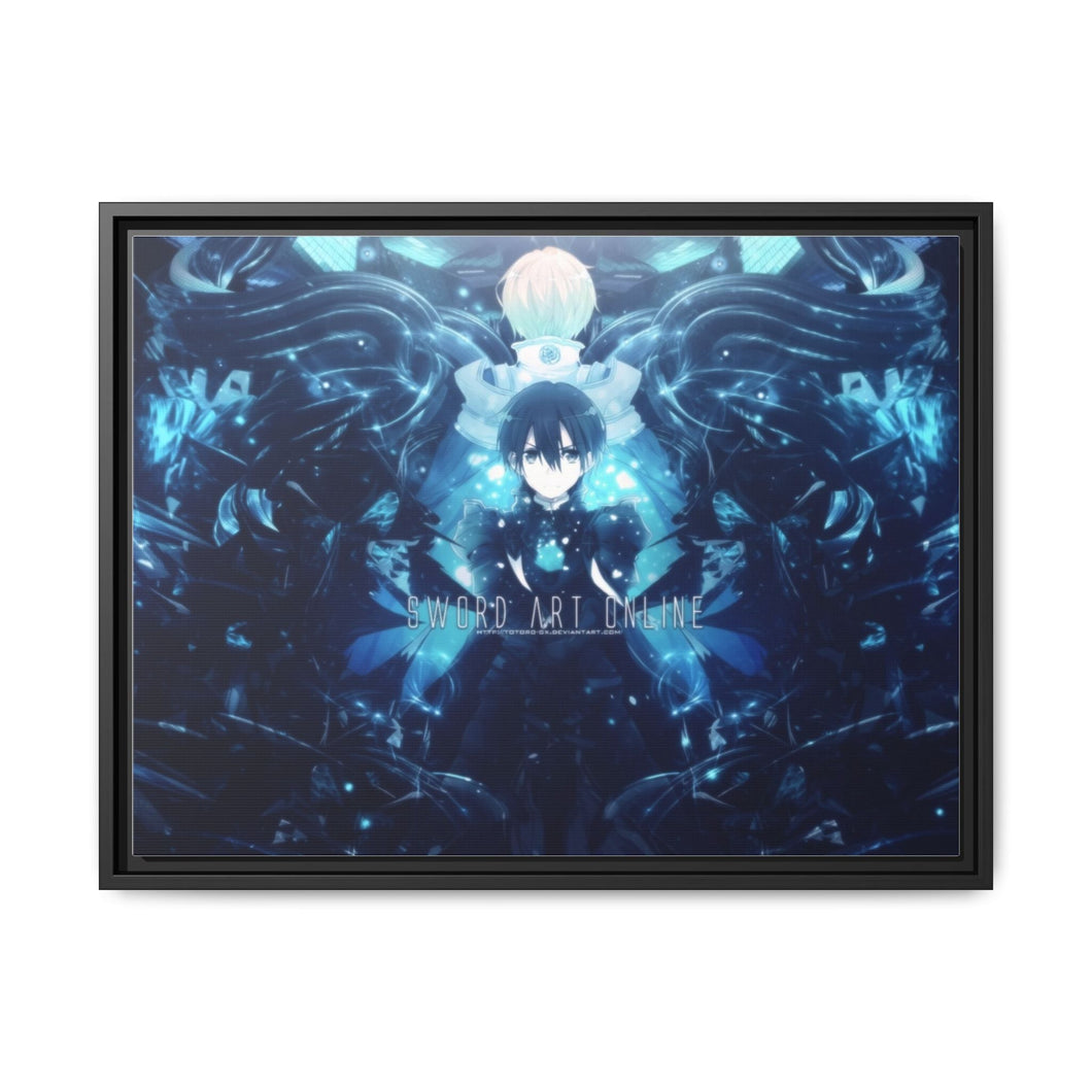 Sword Art Online Kazuto Kirigaya Canvas Framed Art Print