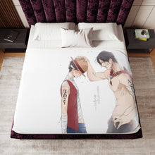 Load image into Gallery viewer, One Piece Monkey D. Luffy Sherpa Blanket
