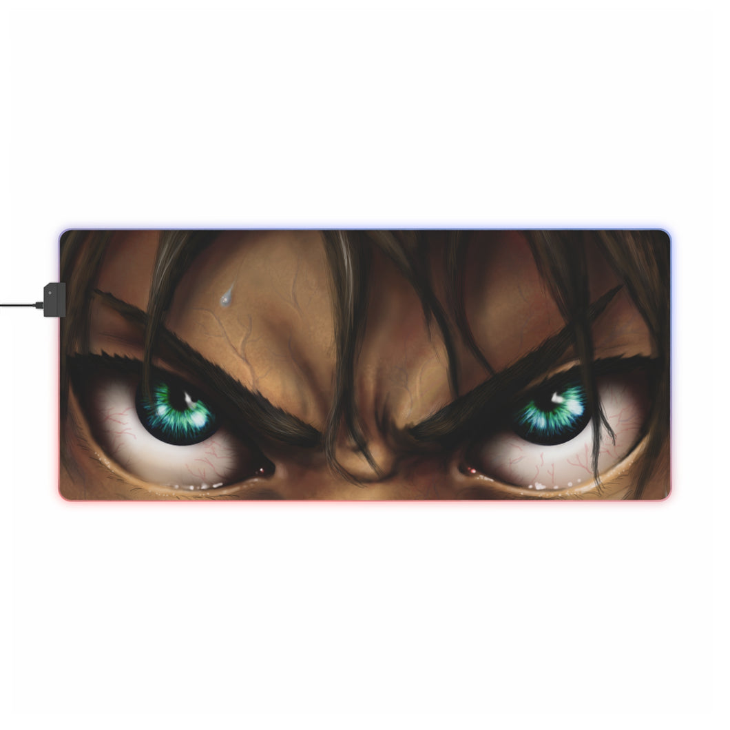 Eren Yeager's eyes RGB LED Mouse Pad (Desk Mat)