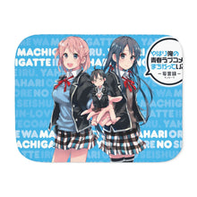 Load image into Gallery viewer, My Teen Romantic Comedy SNAFU Hachiman Hikigaya, Yukino Yukinoshita, Yui Yuigahama Sherpa Blanket
