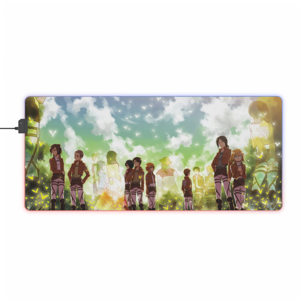 Anime Attack On Titan RGB LED Mouse Pad (Desk Mat)