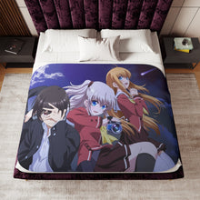 Load image into Gallery viewer, Charlotte Nao Tomori, Joujirou Takajou, Yusa Kurobane Sherpa Blanket
