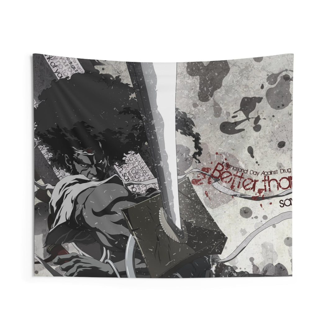 Anime Afro Samurai Indoor Wall Tapestry