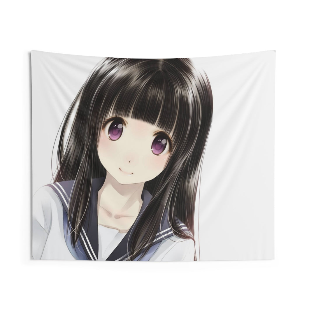 Eru Chitanda  Face Indoor Wall Tapestry