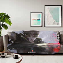 Load image into Gallery viewer, Black Clover Asta Sherpa Blanket
