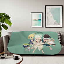 Load image into Gallery viewer, Anime Dr. Stone Sherpa Blanket

