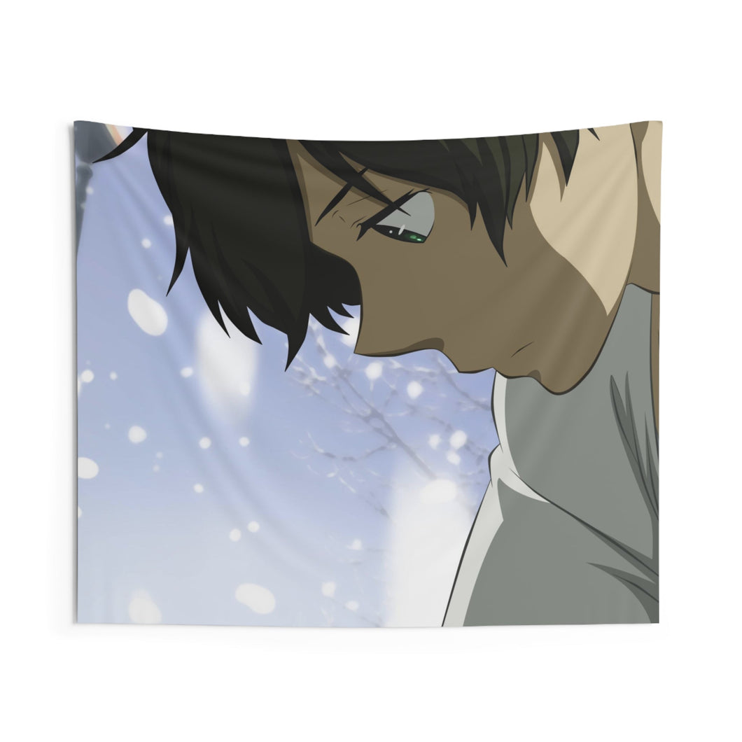 Hōtarō Oreki looking down Indoor Wall Tapestry