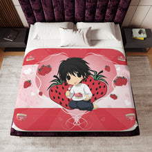 Load image into Gallery viewer, strawberries Sherpa Blanket

