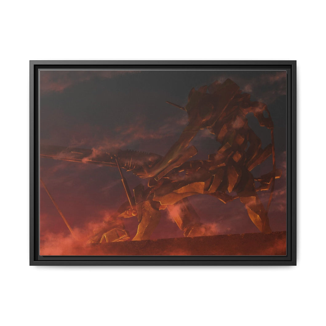 Anime Neon Genesis Evangelion Canvas Framed Art Print