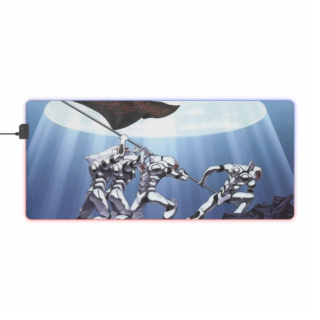 Anime Neon Genesis Evangelion RGB LED Mouse Pad (Desk Mat)