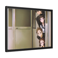 Load image into Gallery viewer, Hyouka Eru Chitanda, Satoshi Fukube, Mayaka Ibara Canvas Framed Art Print
