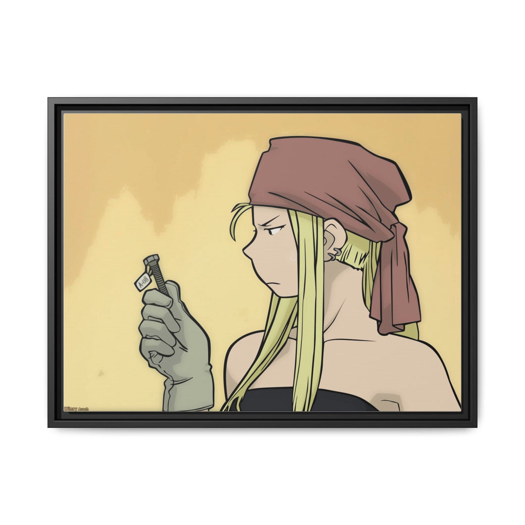 Anime FullMetal Alchemistr Canvas Framed Art Print