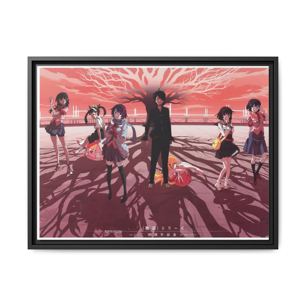 Monogatari (Series) Canvas Framed Art Print