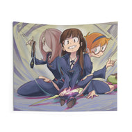 Little Witch Academia Atsuko Kagari, Sucy Manbavaran, Computer Keyboard Pad, Lotte Yanson Indoor Wall Tapestry