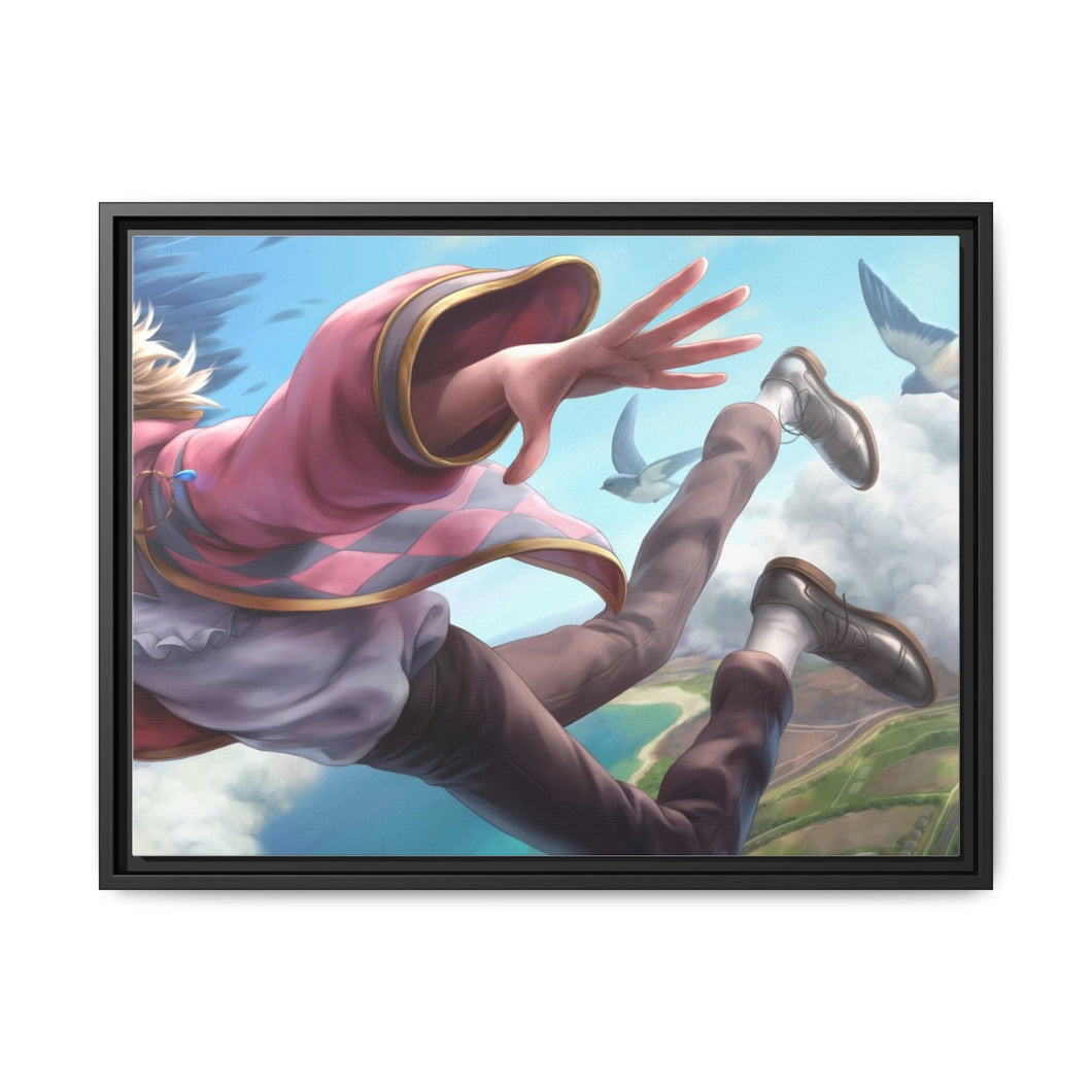 Anime Howl's Moving Castle Canvas Framed Art Print