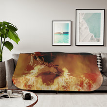 Load image into Gallery viewer, The Flames Of Peace Sherpa Blanket
