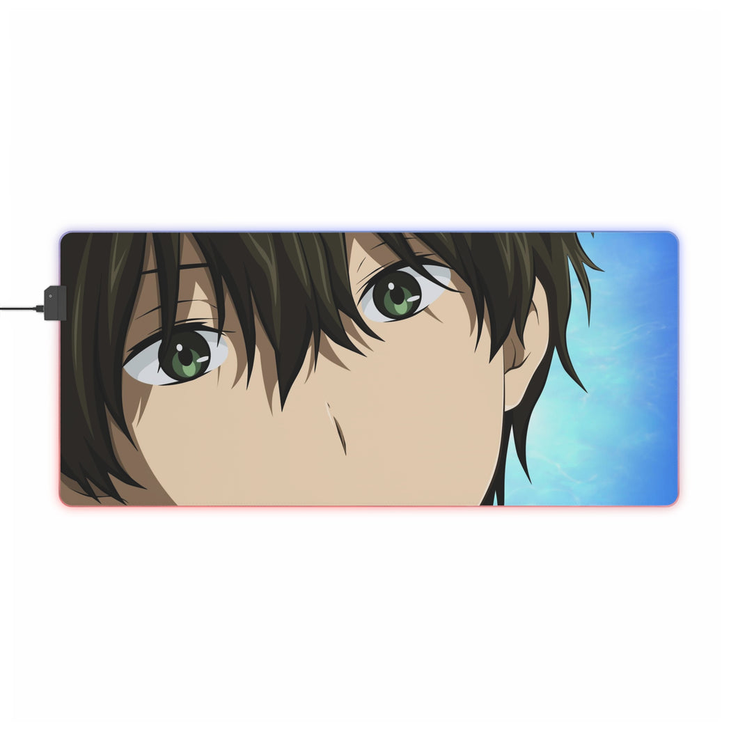 Hōtarō Oreki Face RGB LED Mouse Pad (Desk Mat)