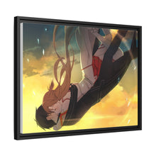 Load image into Gallery viewer, Asuna and Kirito Canvas Framed Art Print
