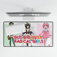 Load image into Gallery viewer, Gushing Over Magical Girls Mouse Pad (Desk Mat)
