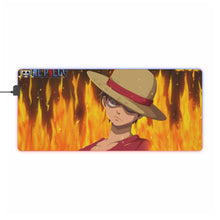 Load image into Gallery viewer, One Piece Monkey D. Luffy RGB LED Mouse Pad (Desk Mat)
