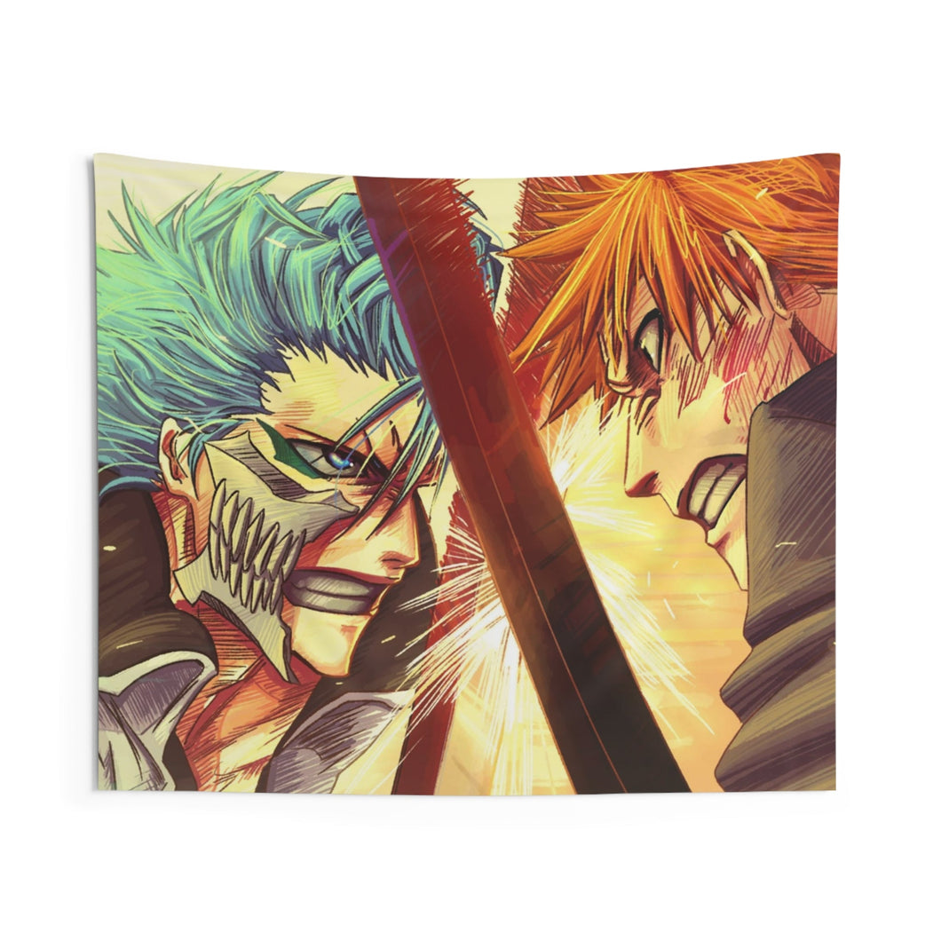 Ichigo vs Grimjoww Jeagerjaques Indoor Wall Tapestry