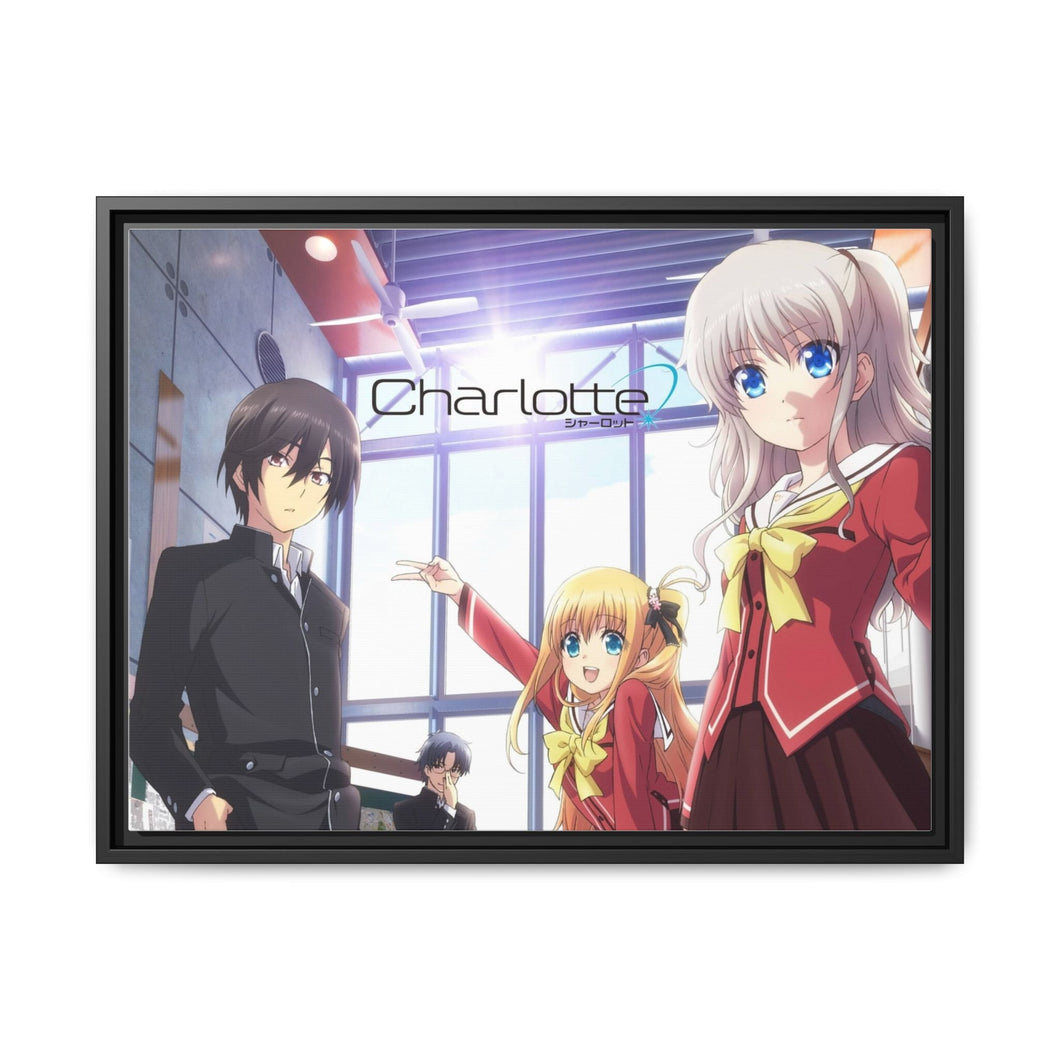 Charlotte Nao Tomori, Joujirou Takajou, Yusa Kurobane Canvas Framed Art Print