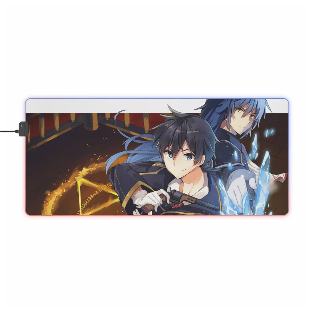 Rokudenashi Majutsu Koushi To Akashic Records Glenn Radars, Albert Frazer RGB LED Mouse Pad (Desk Mat)
