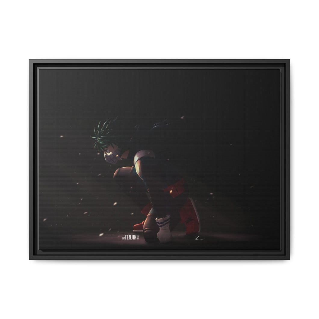 My Hero Academia Izuku Midoriya Canvas Framed Art Print