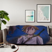 Load image into Gallery viewer, Meliodas Awake His Demon Blood Evil Power - Leader Of 10 Commandements - Sherpa Blanket

