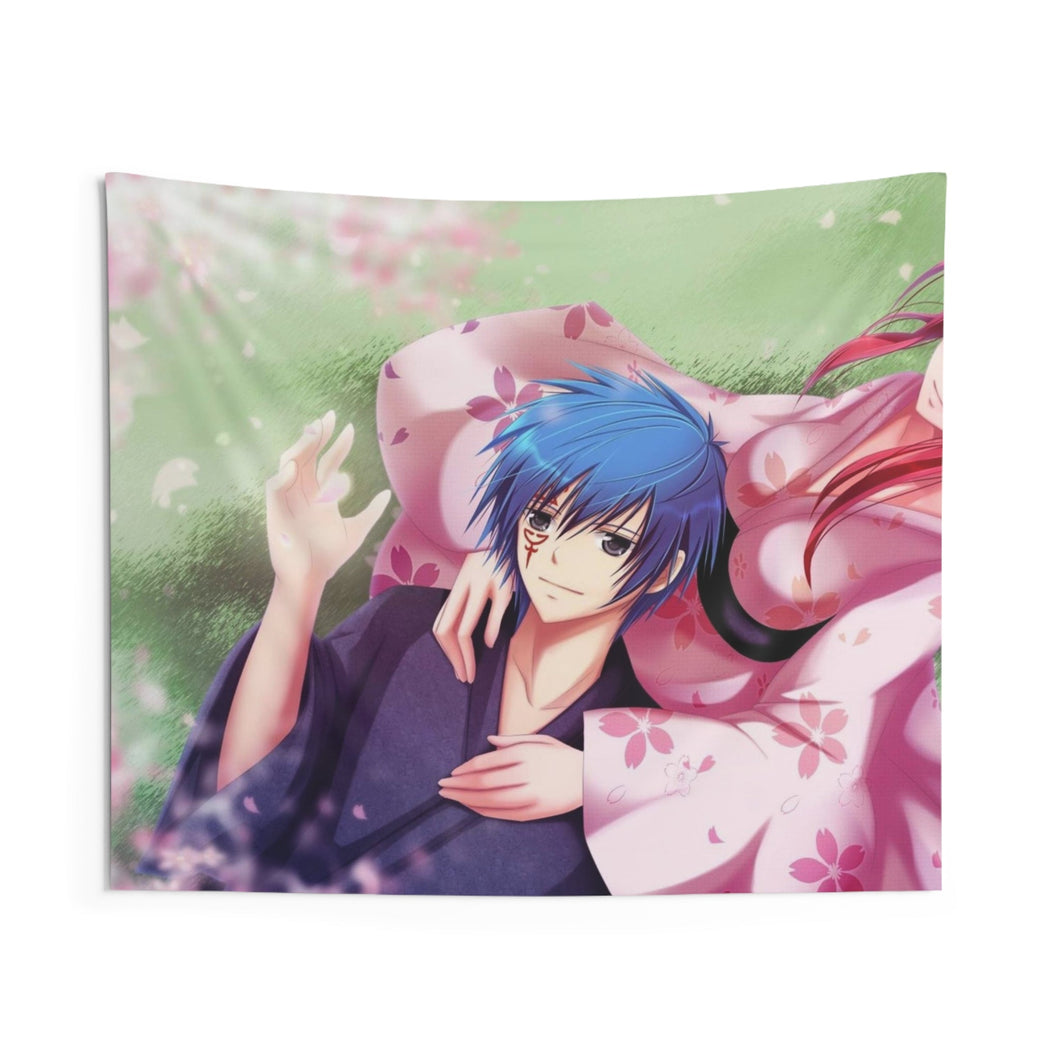 Fairy Tail Erza Scarlet, Jellal Fernandes Indoor Wall Tapestry