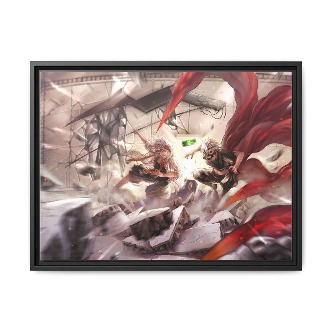 Anime Tokyo Ghoul Canvas Framed Art Print