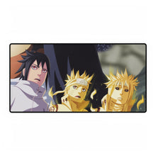 Load image into Gallery viewer, Sasuke, Naruto and Minato Mouse Pad (Desk Mat)
