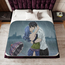 Load image into Gallery viewer, Fairy Tail Gray Fullbuster, Juvia Lockser Sherpa Blanket

