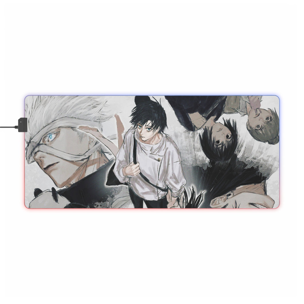 Yuta Okkotsu, Satoru Gojo, Maki Zenin, Suguru Geto, Panda and Toge Inumaki RGB LED Mouse Pad (Desk Mat)
