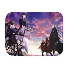 Load image into Gallery viewer, Sebastian Michaelis, Ciel Phantomhive and Undertaker (Black Butler) Sherpa Blanket
