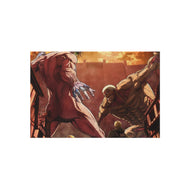 Eren fights the Armored Titan on Shiganshina Rug